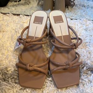 Dolce Vita nude block heel sandal NWT